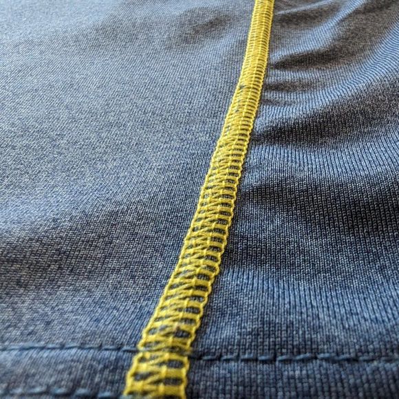 Sunice Blue and Green lined Short Sleeve 1/4 button up collard shirt Unisex - Picture 11 of 11